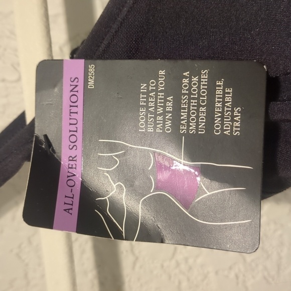 Maidenform always smoothing seamless bodybriefer black shapewear bodysuit - Picture 4 of 10